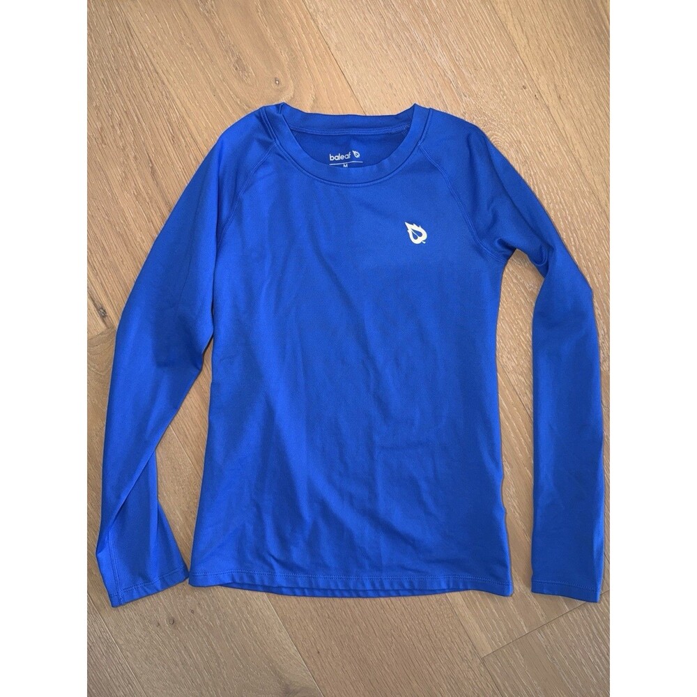 Baleaf Blue Thermal Compression Long Sleeve Base Layer Youth Medium